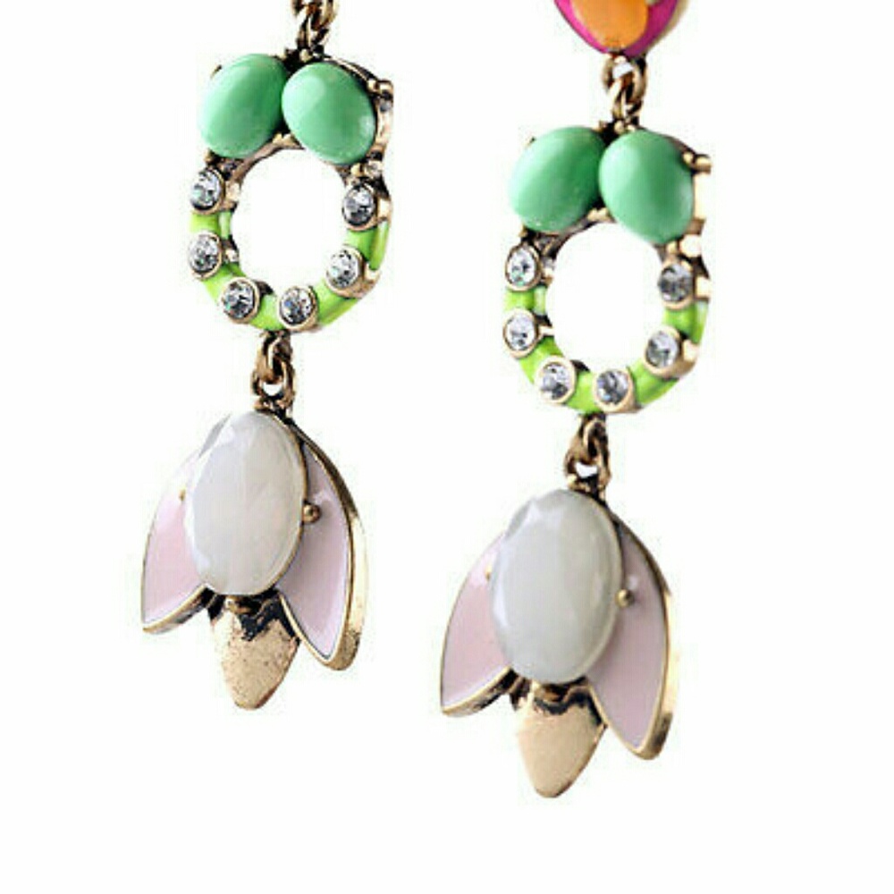 Neon statement earrings - Picture 2 of 4
